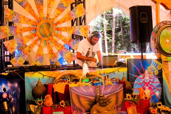 Midday trance music with DJ Zero D in the Chill Dome at Shambhala 2012